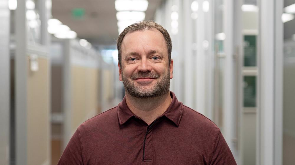 Nathan Stillings, McElroy’s chief financial officer, celebrates 15 years with McElroy’s on July 26, 2025.
