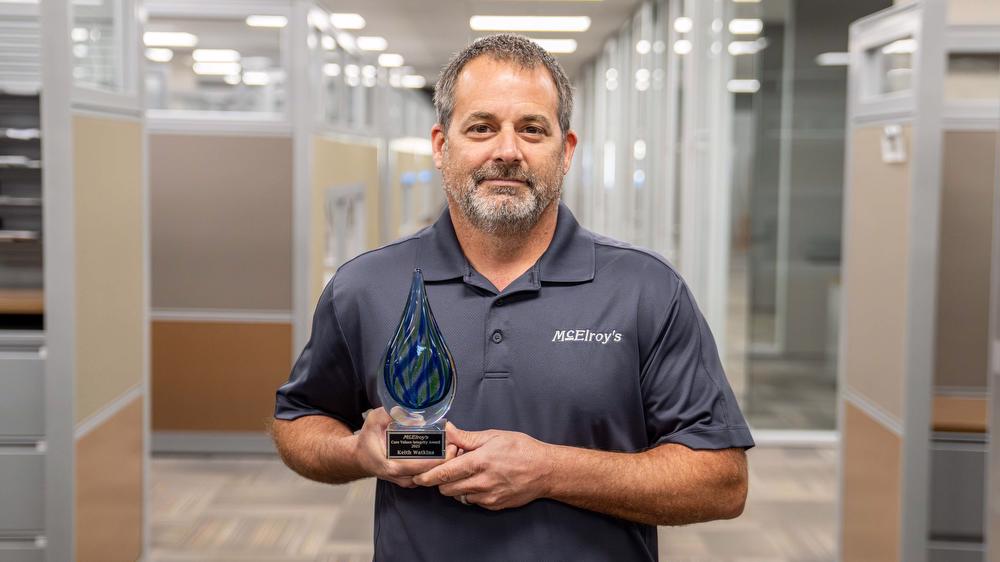 Keith Watkins, McElroy’s vice president, recipient of the 2025 McElroy's Core Values Integrity Award.