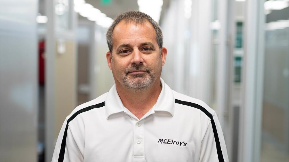 Keith Watkins, McElroy’s vice president, celebrates 30 years with McElroy’s on July 8, 2026.  
