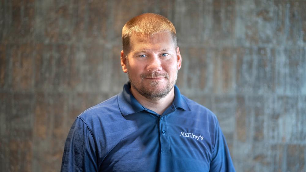 Jason Long, McElroy's Commercial HVAC Service Sales, 20th anniversary portrait, July 14, 2021.