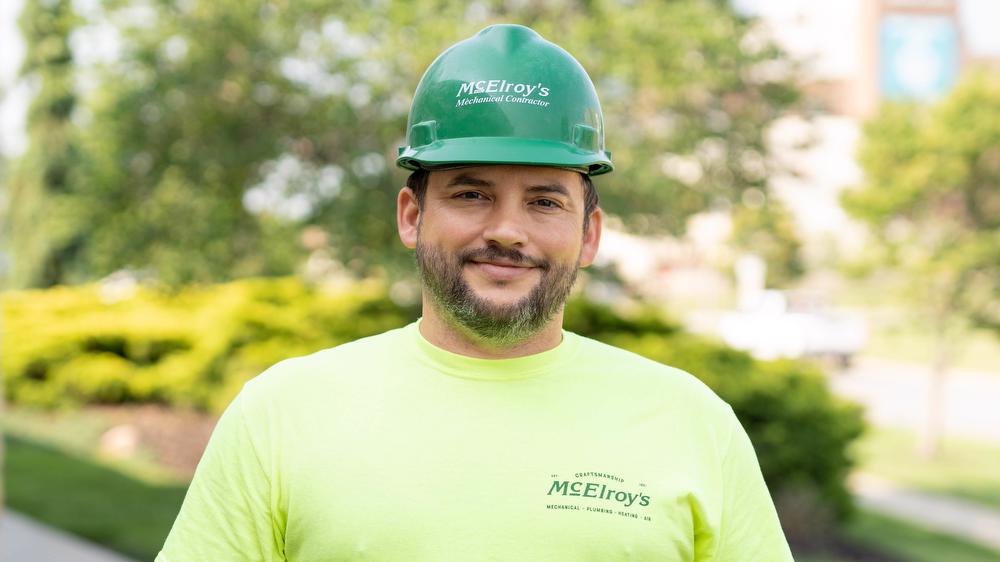 Chad Brucken, McElroy’s plumbing/pipefitting foreman, celebrates his 15th McElroy’s anniversary, June 19, 2023.