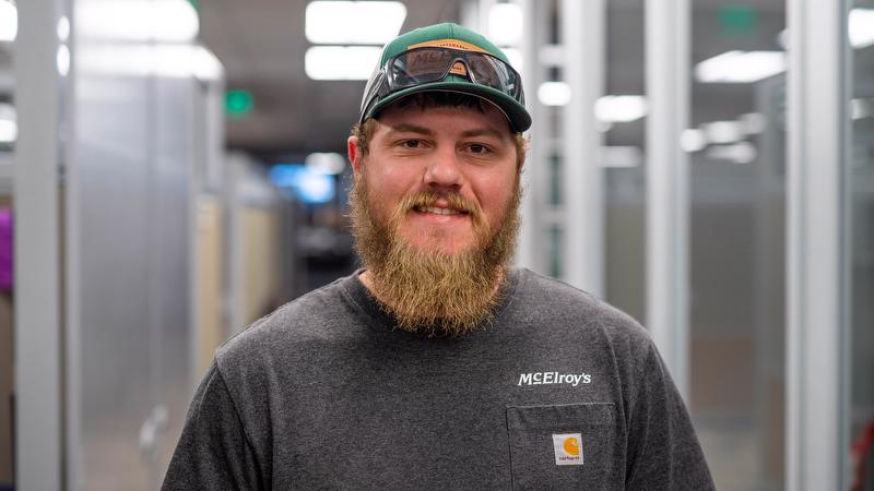 Bobby Millard, McElroy’s commercial HVAC service technician, celebrates 10 years with McElroy’s on May 19, 2024.