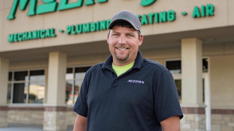 Preston Bond, McElroy’s commercial construction project supervisor, celebrates 10 years with McElroy’s on June 24, 2024.
