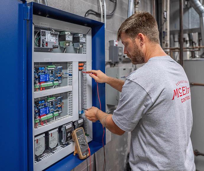 McElroy Controls designs, installs, programs and services building controls systems.