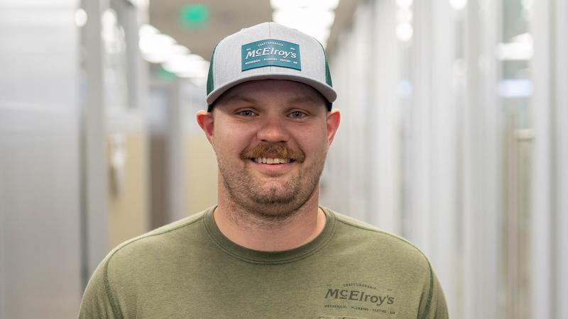Trevor Boudeman, McElroy’s commercial HVAC service tech, celebrates 10 years with McElroy’s on June 1, 2026.