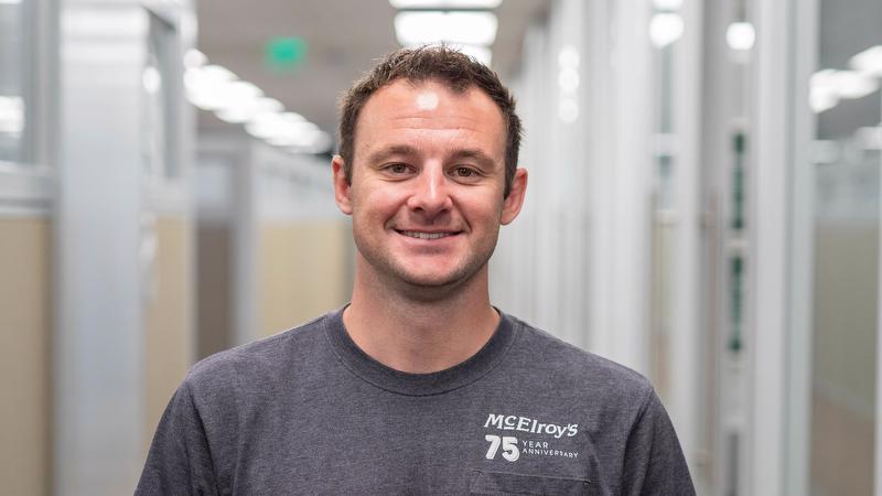 Brit Hunsicker, McElroy’s commercial HVAC service sales, celebrates 15 years with McElroy’s on July 13, 2026.