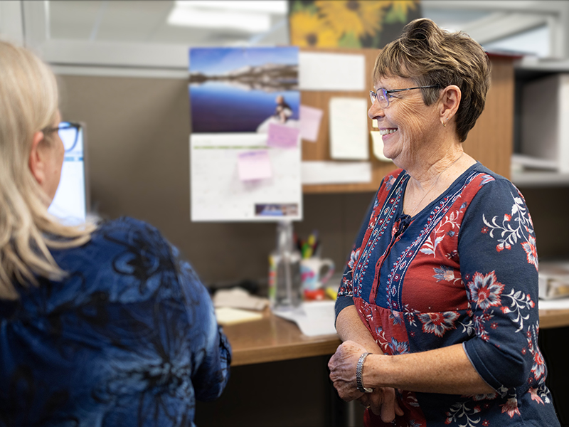 Dona Hartzell and Julie Schirmer discuss McElroy's customer service