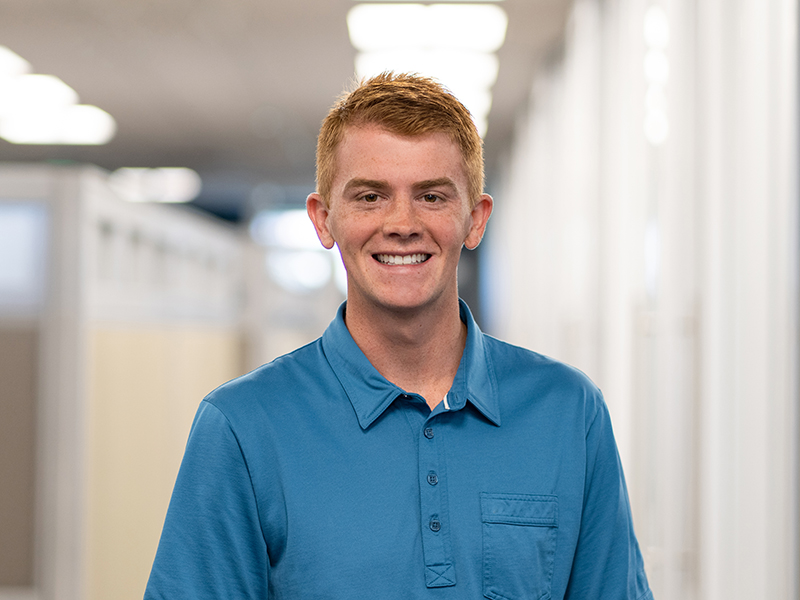 Parker Beal, McElroy’s 2021 summer intern, is completing his architectural engineering degree at the University of Kansas.