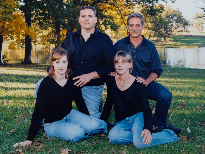 Rendy Habiger with his wife Sherry, son Patrick and his wife Christina.