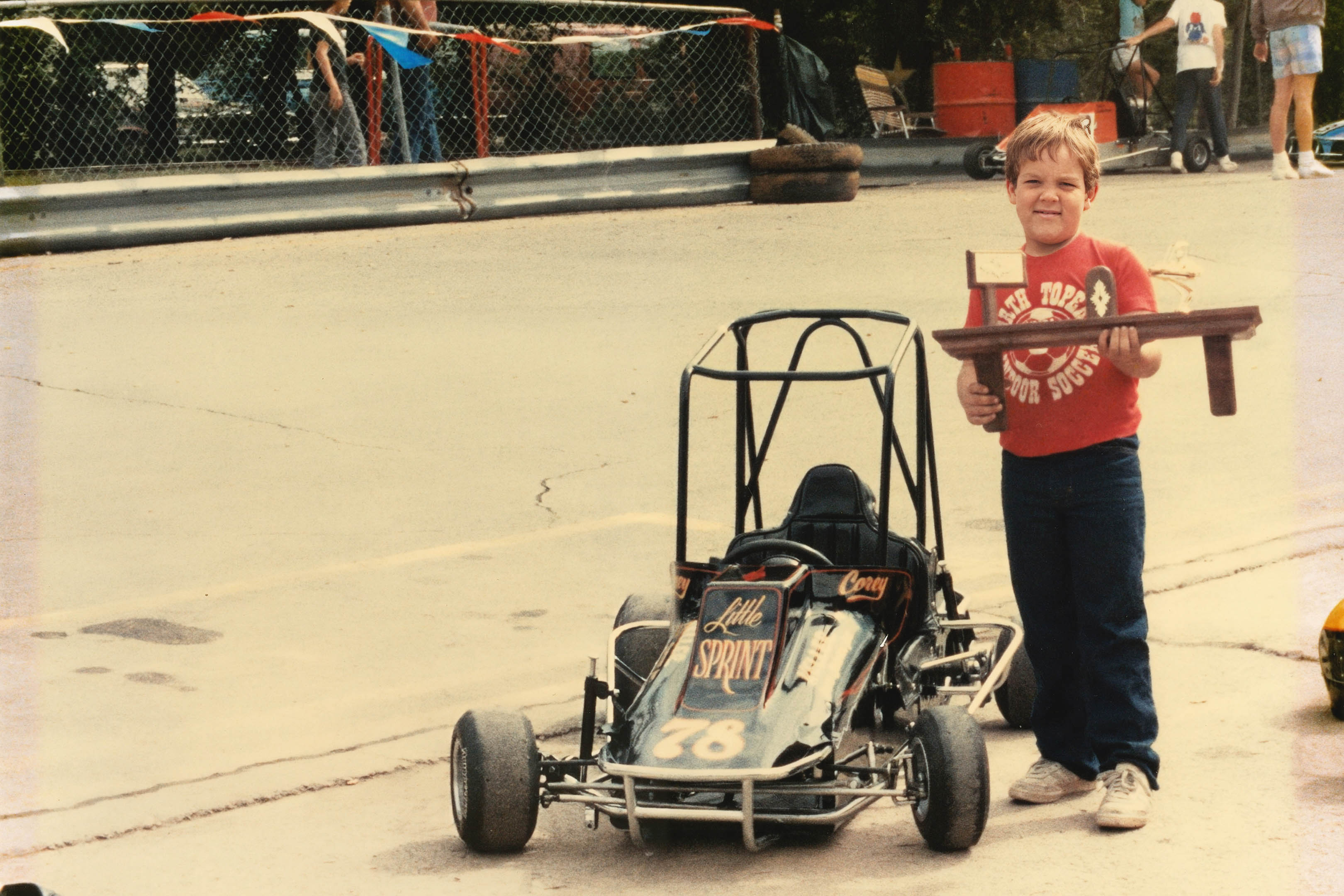 As a grade-schooler living in North Topeka, Corey was an elite quarter midget racer, setting a variety of area and regional records.