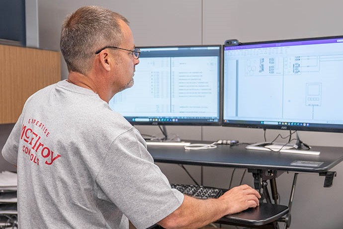 Keith Watkins, McElroy’s vice president and leader of McElroy Controls, designs an online building controls interface with the Niagara 4 framework.
