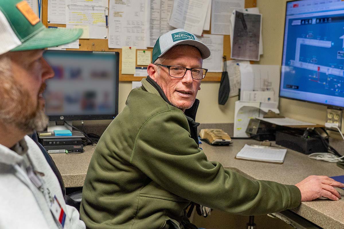 Quentin Latta and Matt Herl, McElroy’s plumbing/pipefitting technicians, often work together in area health care facilities.