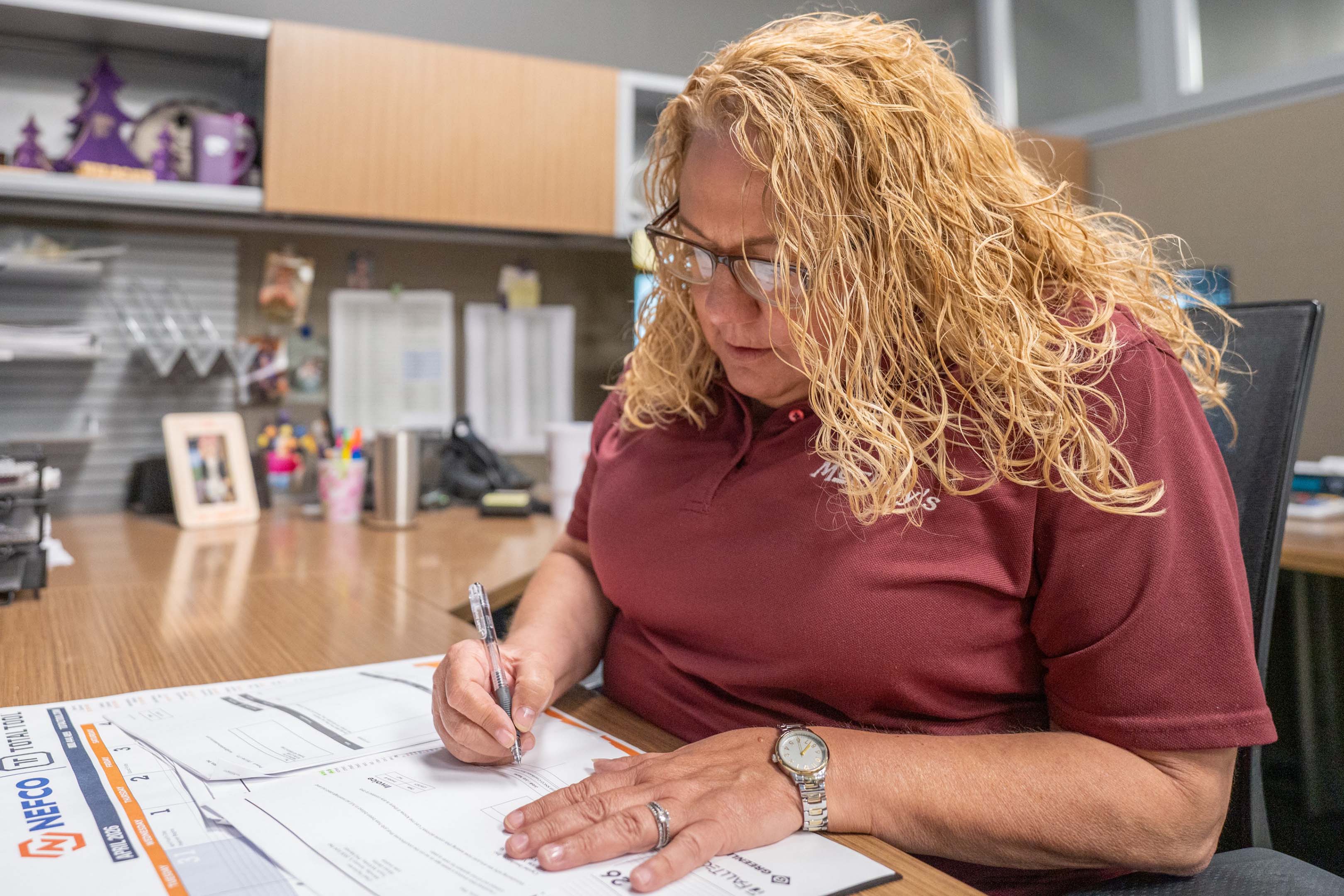 Alyssa Gentry, McElroy’s assistant project manager, ensures that proper documentation is completed for each job.