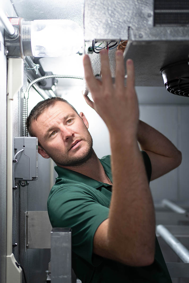 Brit Hunsicker, McElroy’s commercial HVAC service sales, has plenty of field experience as a residential and commercial HVAC tech.