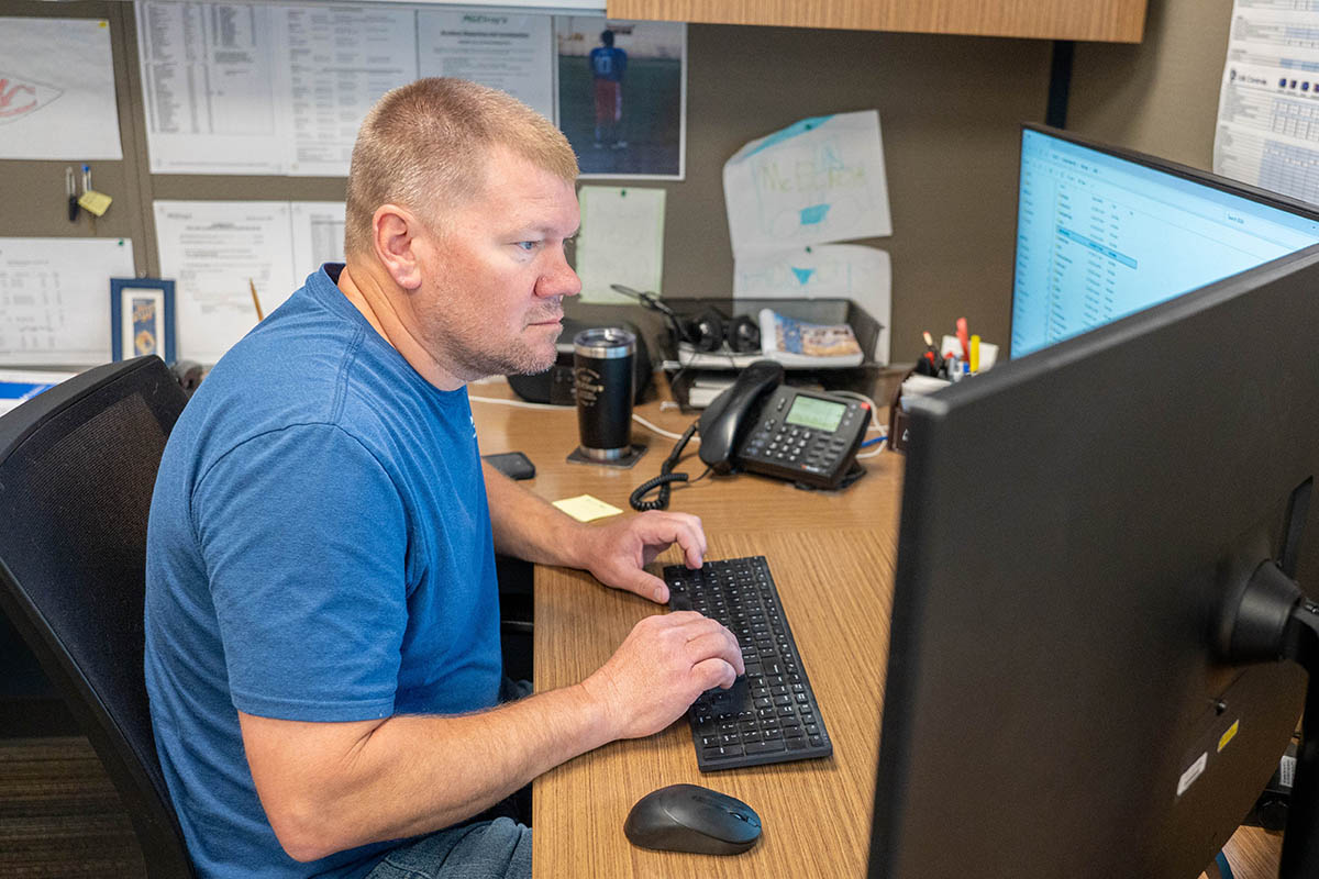 Jason Long, McElroy’s commercial HVAC service and McElroy Controls sales, works to provide long-term solutions for customers.
